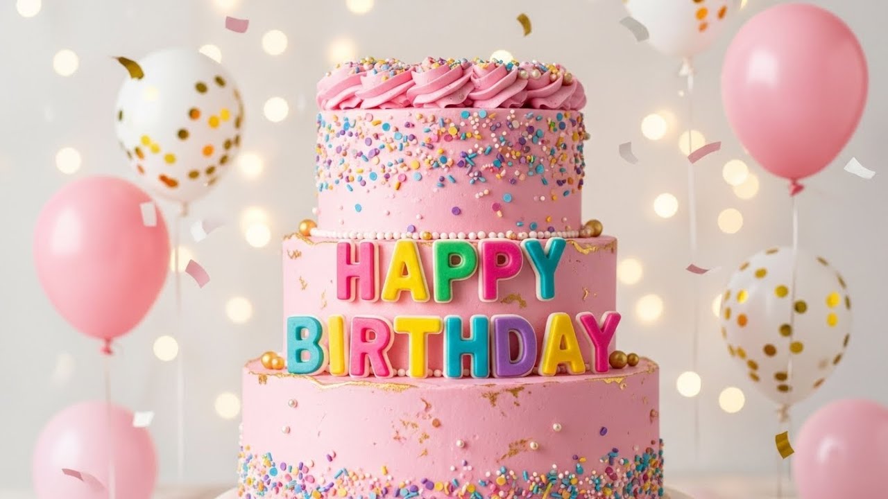 🎂 Happy Birthday 🎉 | Most Beautiful Birthday Cake Video ✨
