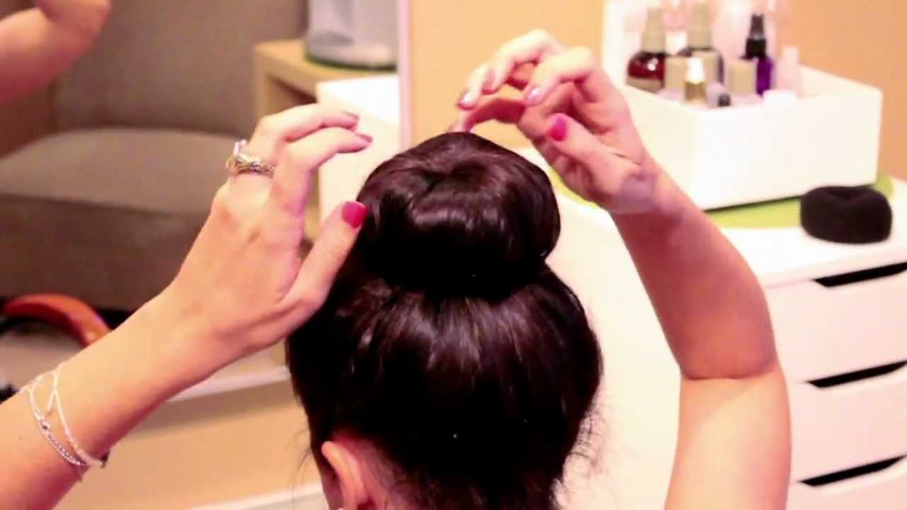 Bun Queen's Sock Bun Roll Down Method YouTube