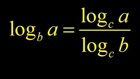 Derivation logarithm change of base formula, common log to natural log, log change of base examples