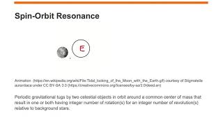Spin-Orbit Resonance