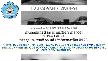 Demo Program Aplikasi Skripsi UNINDRA | Muhammad Fajar Anshori Ma’roef - 201943501711