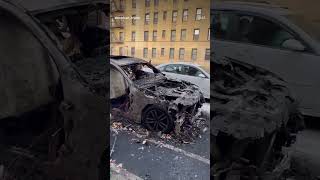 BMW M4 burned in the Bronx #bmwm4 #bmwmseries #newyorkwhereshithappens #050damovement #cartheft