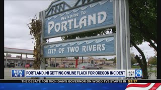 Portland, MI getting Facebook flack for Oregon incident