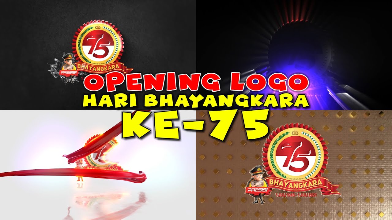 HD Opening Logo Hari Bhayangkara Ke 75 || HUT Bhayangkara Ke 75 - YouTube