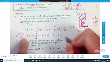 8.3 Volumes of Known Cross Sections