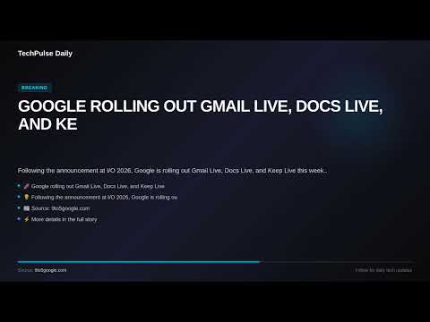 GOOGLE ROLLING OUT GMAIL LIVE, DOCS LIVE, AND KE #Shorts