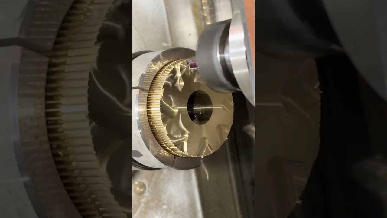 SL-X CNC Lathe Machines Gear Chain Part C-Axis Milling + PCD OD Tool + Coated High-Speed Cutter.