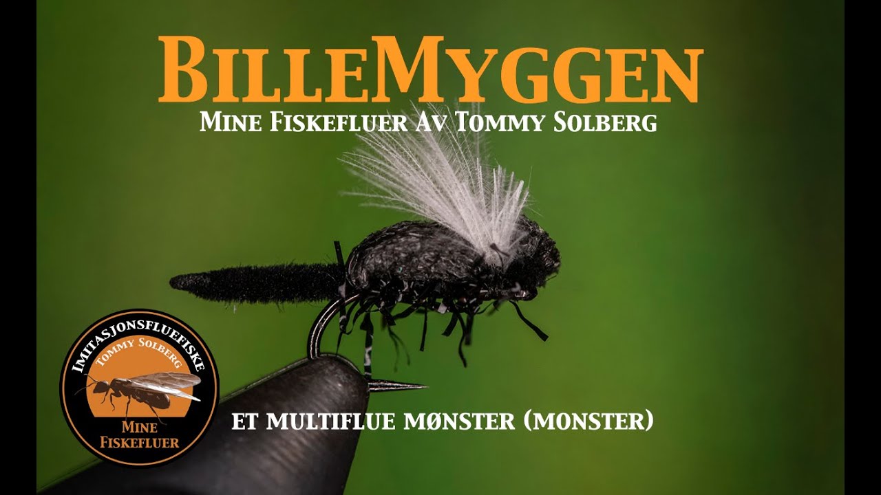 Billemyggen. Et multiflue mønster. Mine fiskefluer og imitasjonsfluefiske.
