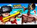 Crafting Weapon To DESTROY SIREN HEAD On REMOTE ISLAND (Island Time VR Funny Gameplay)