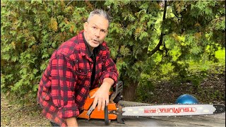 Does your Chainsaw stay Sharp? Cutting logs on the ground, tips.