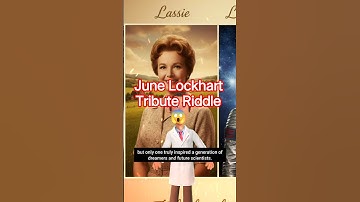 😱Who Inspired a Generation? 🧠 June Lockhart Mystery Riddle💫 | PuzzleRiseUS | #youtubeshorts