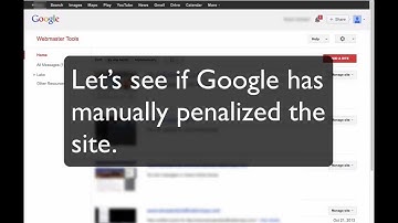 Checking Google Webmaster Tools for manual SEO penalties