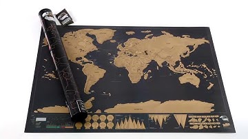 TravelKitStore Deluxe Scratch Map
