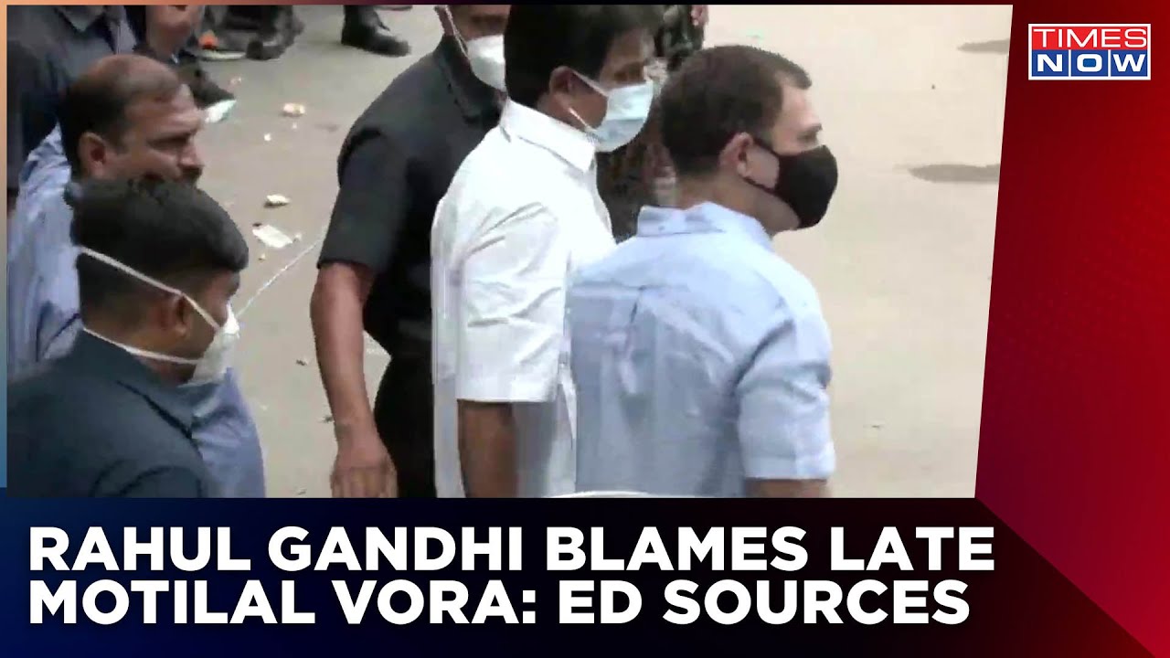 Rahul Vs ED: Rahul Gandhi Blames Late Motilal Vora For Entire YI-AJL Deal | Latest News