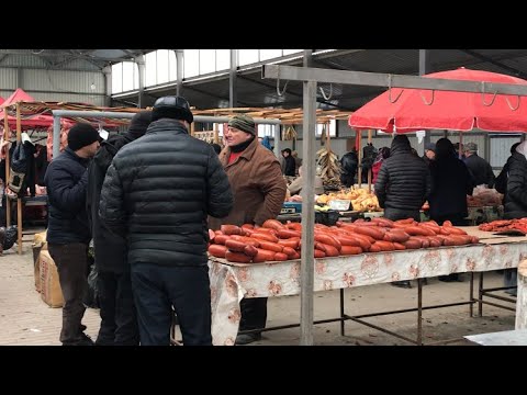 Рынок в Сунже Ингушетия.Барахолка продукты Животные.Сравниваем цены!!!