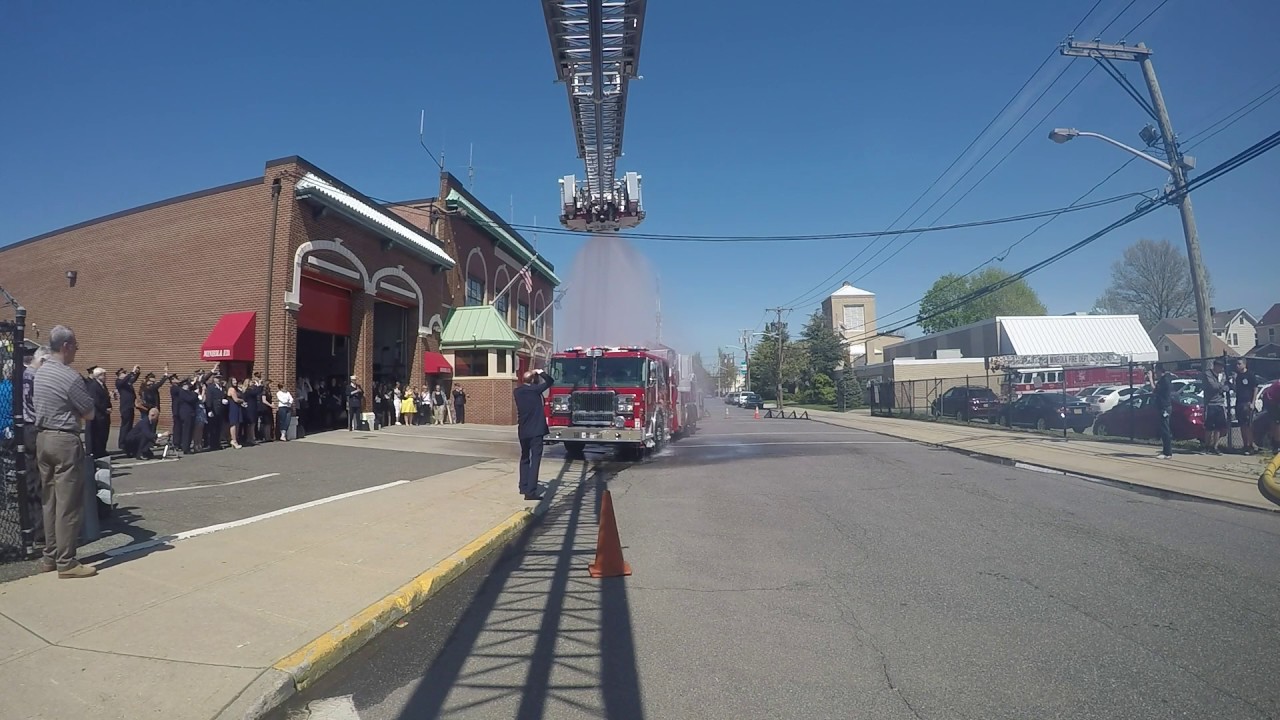 Mineola FD Ladder 168 Christening [4-24-16] - YouTube