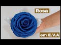 Rosa em E.V.A, sem frisador