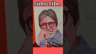 how to draw amitabh bachchan sketch | amitabh bachchan drawing | #youtubeshorts