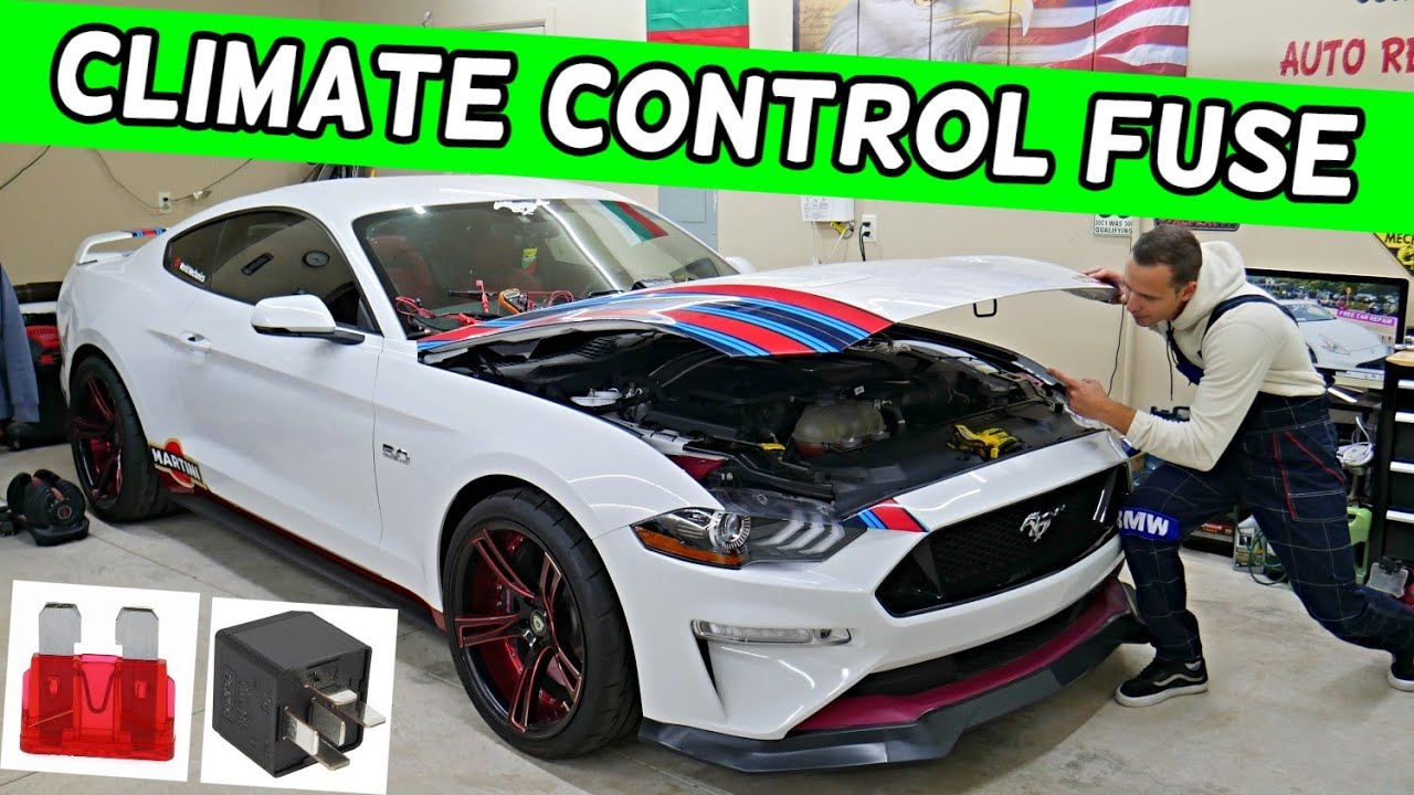 FORD MUSTANG CLIMATE CONTROL FUSE LOCATION, HEATER FUSE 2015 2016 2017 2018 2019 2020 2021 2022
