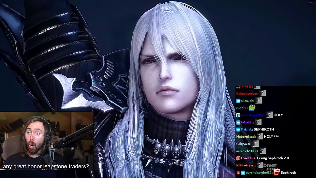 Asmongold meets Lost Ark's Sephiroth for the first time