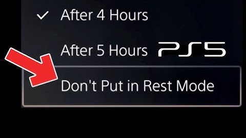 PS5 How to DISABLE Rest Mode NEW!