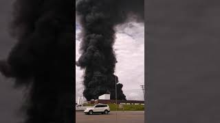 baby Huge fire at Carolina poly Chester SC wow