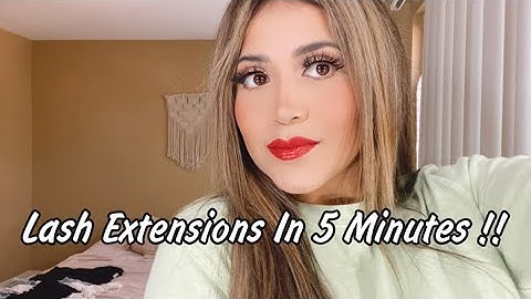 Lash Extensions At Home In 5 Minutes