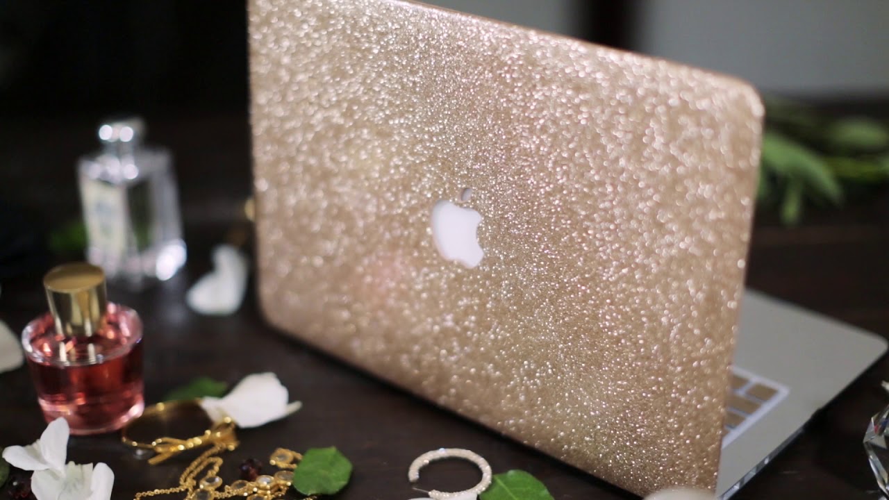 Chic Geeks Glitter MacBook Case - Silver