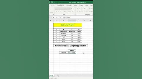 USE "XLOOKUP" INSTEAD OF "VLOOKUP" #youtubeshorts #shorts #exceltutorial