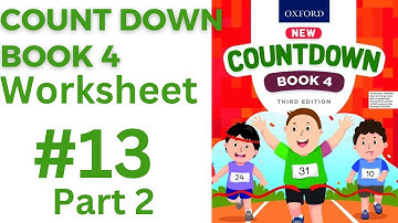 worksheet class 4| Worksheet 13|countdown book 4 Worksheet  13| class 4 worksheet 13@ytacademy198