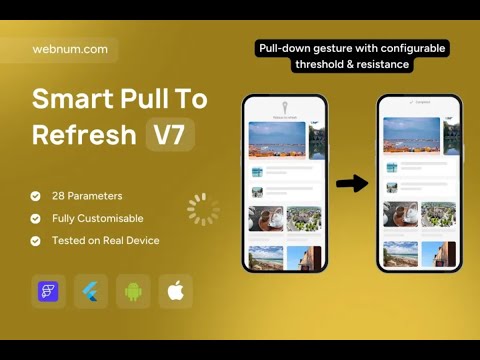 FlutterFlow Pull To Refresh Widget 🌟 Smart Refresh ✨ #flutterflow #pulltorefresh #refresh
