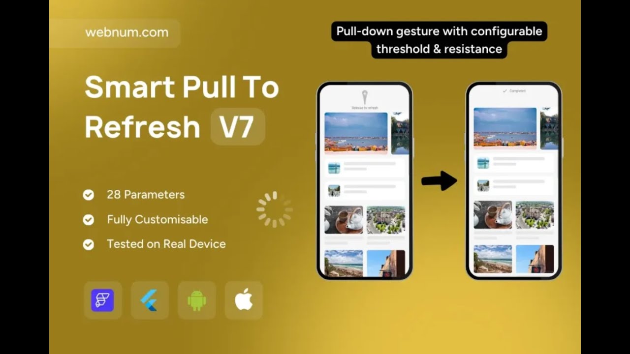 FlutterFlow Pull To Refresh Widget 🌟 Smart Refresh ✨ 