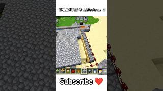 Infinite Cobblestone 🤯 Trick Ft. Minecraft #shorts #trending #minecraft #tips  #gaming #tricks