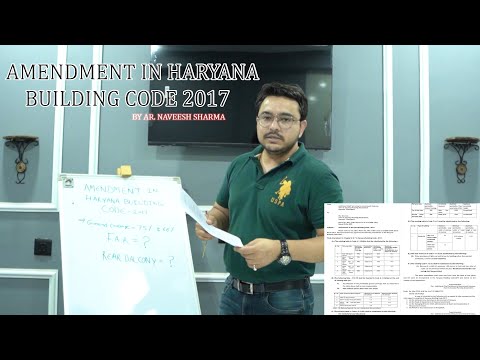 Amendment In Haryana Building Codes : 2017, Ground Coverage - 75% / 66%  / F.A.R & Rear Balcony - ?