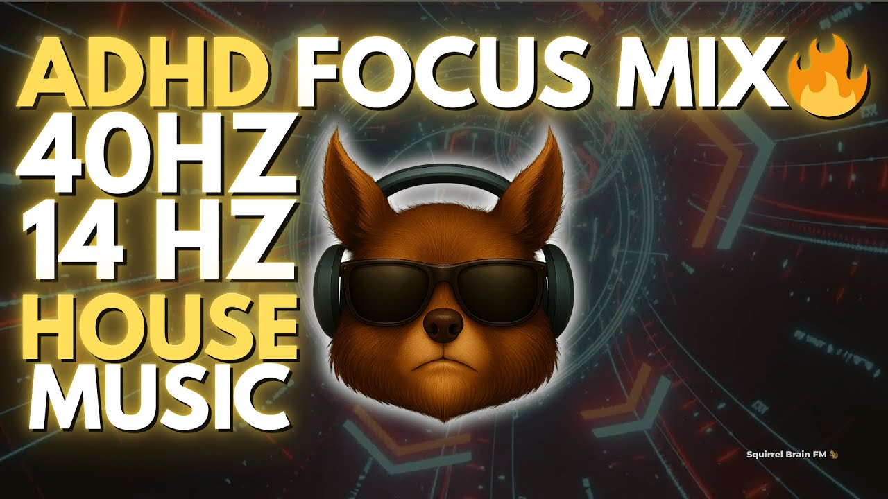 ADHD House Focus Mix 🎧 | 14Hz Beta + 40Hz Gamma Isochronic Beats for Studying & Deep Work