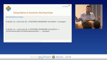 Jan Wagner - Docker meets Python - A look on the Docker SDK for Python