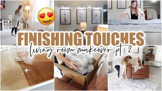 MOBILE HOME MAKEOVER PT 2 living room transformation finishing touches