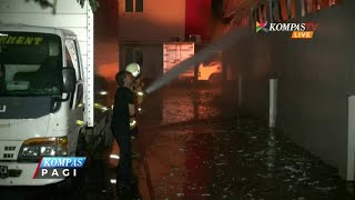 Toko Peralatan Elektronik di Bekasi Hangus Terbakar