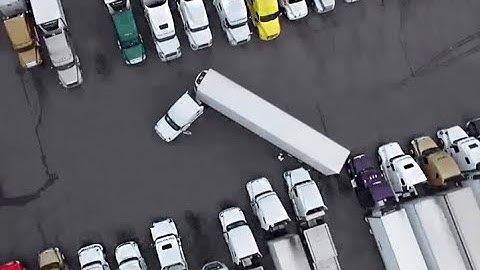 HOW TO PARK TRACTOR/TRAILER (SLANTED PARKING)