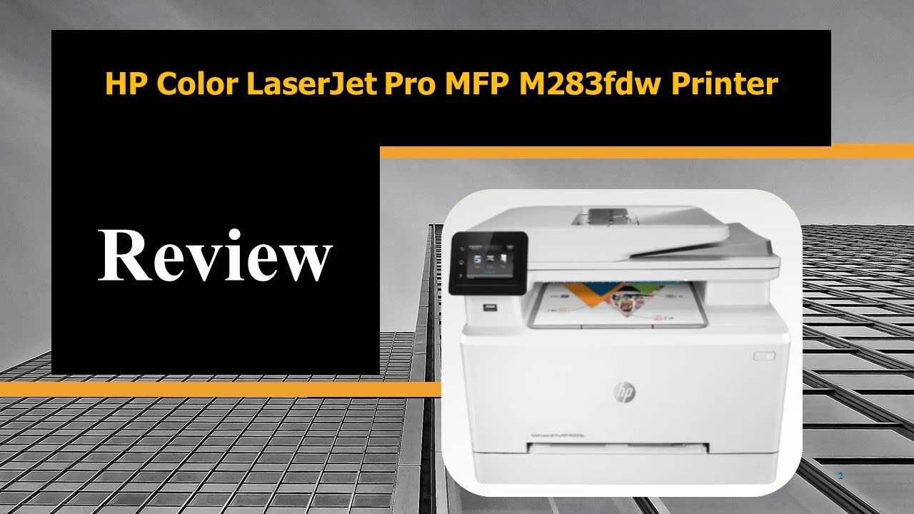 Abstractie onderdak condensor HP Color LaserJet Pro MFP M283fdw Printer Review - YouTube