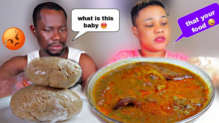 SERVING MY HUSBAND THE TINIEST FOOD MUKPRANK 😭💔| AFRICAN FOOD MUKBANG |BANKU with OKRO SOUP MUKBANG