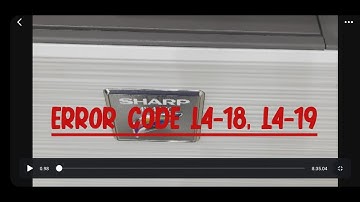 SHARP MX-4071/5051 ERROR CODE L4-18/ L4-19
