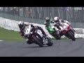 全日本ロードレース・スーパーバイク級 進入リヤスライド走法のオンパレード。筑波1コーナー