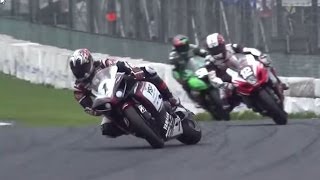 全日本ロードレース スーパーバイク級 進入リヤスライド走法のオンパレード 筑波1コーナー Youtube
