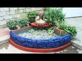 How to Make Beautiful Waterfall Aquarium For Garden Corner | Creative Cement Ideas