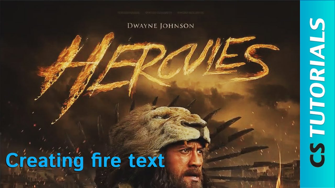 Creating Fire Text - Tutorial (#Photoshop) | CreativeStation GM - YouTube