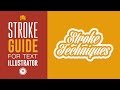 ILLUSTRATOR STROKE TECHNIQUE - ILLUSTRATOR DOUBLE STROKE TIP - ⓣⓤⓣⓞⓡⓘⓐⓛ Illustrator Text Effects