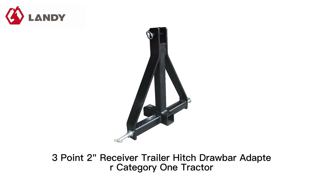 3 Point 2＂ Receiver Trailer Hitch Drawbar Adapter Category One Tractor