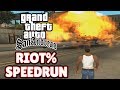 GTA San Andreas Riot Speedrun