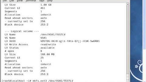 RHCSA PREP: answer to question 6 (Creating and Mounting New Logical Partitions)